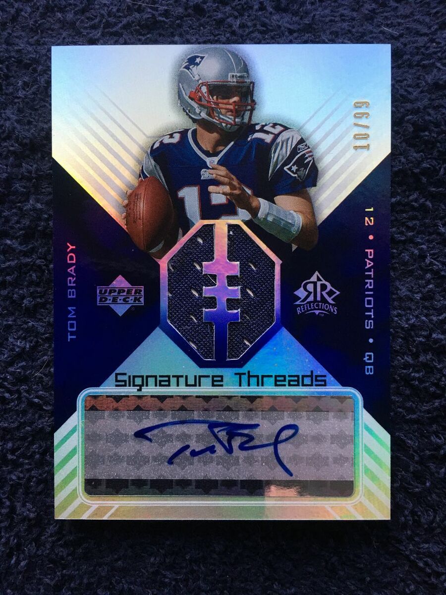 Tom Brady #ST-TB - 2004 Upper Deck Reflections - Signature Tom Brady #ST-TB - 2004 Upper Deck Reflections - Signature