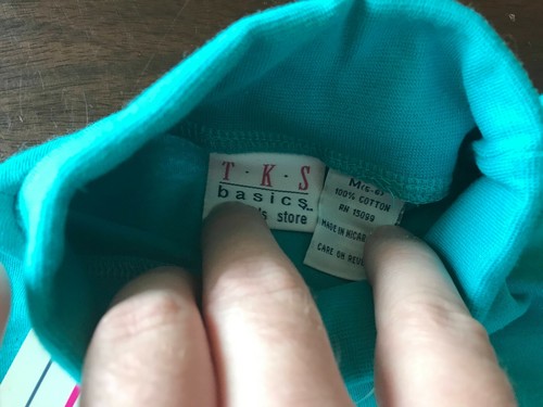 Kid's Size Medium Blue TKS Long Sleeve Turtleneck - Picture 2 of 3