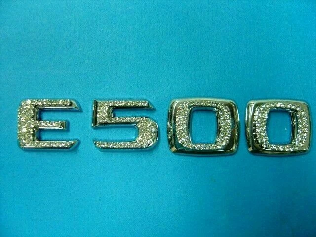 CRISTAL * E500 * Hecho con insignia de carta de maletero Swarovsk para mercedes benz clase e Foto 2 de 3