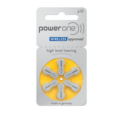 Power One Hörgerätebatterien - P10 gelb PR70 - (6er Blister)