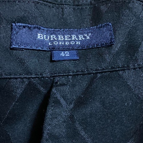 BURBERRY LONDON Jacket Coat Checked Pattern Polyester Black Women Size 42/US:M - Picture 8 of 8