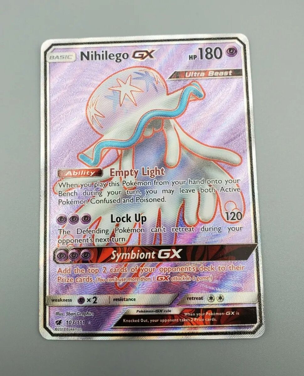 Nihilego GX - 103/111 - Full Art Ultra Rare - Pokemon Singles