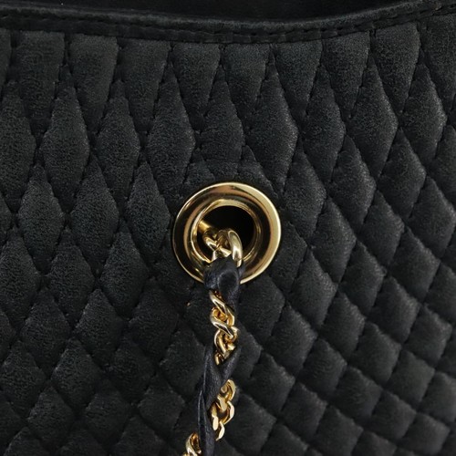 BALLY Chain Tote Bag Leather Black Gold Auth mr918 - Picture 10 of 24