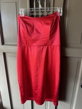 Red Strapless Dress By Lulus Nwt XL Small Flaws