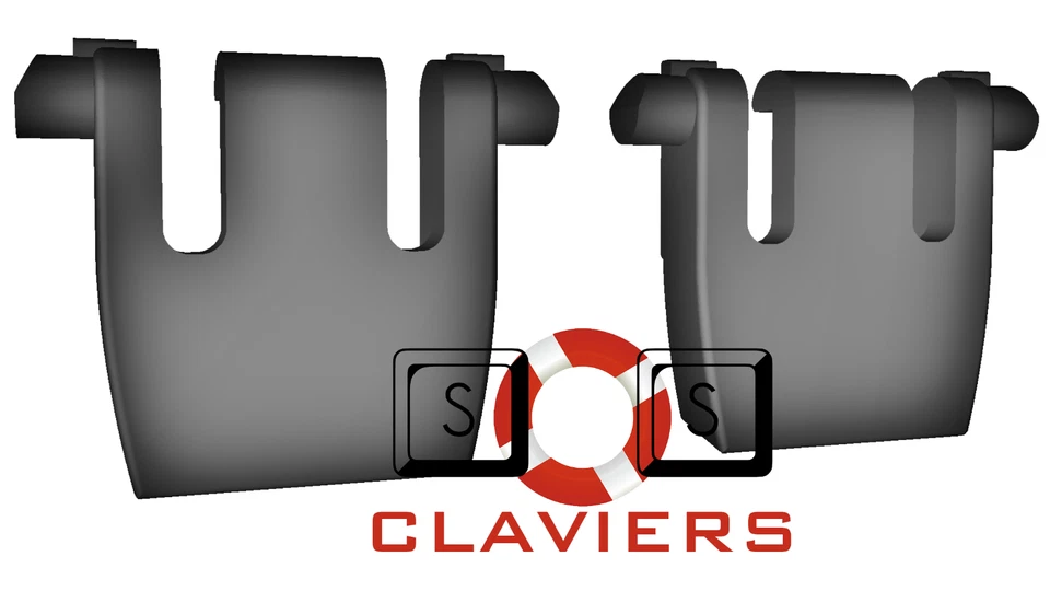 Das Keyboard Model S Wired Spare Replacement Tilt Leg Stand Foot Feet Set - Image 2 of 3