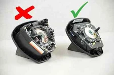 2017-2024 Ford F-250 F-350 Driver Wheel Airbag BLACK W/1PLUG W/Adaptative