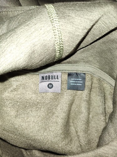 Nobull Army Green Unisex Hoodie Sz M NWT - Picture 3 of 5
