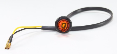 10x 3/4" Bullet Amber Mini LED Lights Clearance Side Marker Truck Trailer - Picture 3 of 7