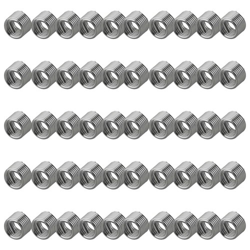 50x Stainless Steel M6 X 1.0 1.5D Insert Length Helicoil Wire Thread Insert - Picture 13 of 15