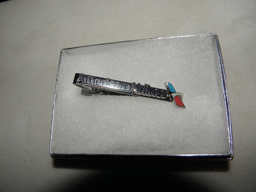 AMERICAN AIRLINE TIE BAR CLIP TIE BROCHE US AIRWAYS AA PILOT REGALO DE NAVIDAD NUEVO! - Imagen 6 de 6