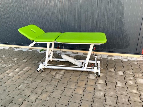 Therapieliege Behandlungsliege Massageliege, Rundumschaltung, Radhebesystem