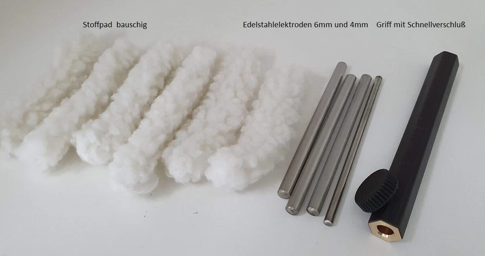 Kleingalvanik Tampon-Galvanik Vergolden - Komplettset Zubehör Gold oder Chrom - Bild 4 von 4