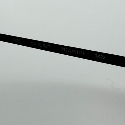 Carrera Titanium CA 7503T 0X93 Gunmetal Gray Eyeglasses  display picture 2
