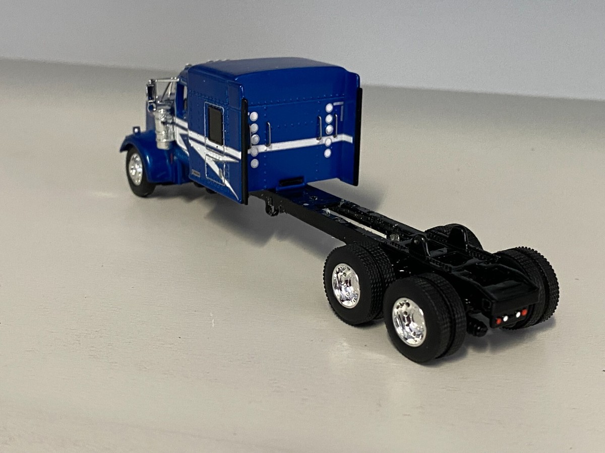 NUOVO DCP 1/64 STRISCIA BLU E BIANCA KENWORTH W900L 72" CON - Foto 9