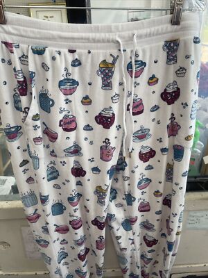 secret treasures sleepwear womens pants size L 12-14 coffee