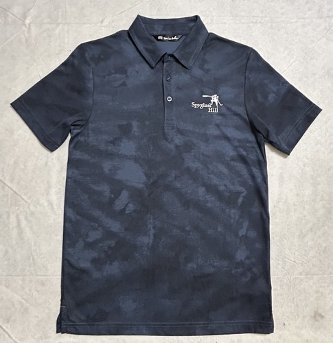 Travis Mathew SPYGLASS HILL Golf Course Blue Tie Dye Polo Shirt Men’s S - Picture 2 of 6