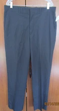New Alan Flusser Golf Micro Tech Flat Front Pants Sz 36 W 32 L 100% Polyester