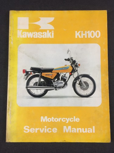 Genuine Kawasaki KH100 Motorcycle Service Manual 99924-1004-01 (MT)