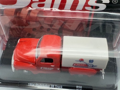 M2 Auto-Drivers Crane Cams 1954 Studebaker 3R Pickup Truck, Red, 1:64, NIB - Picture 9 of 10