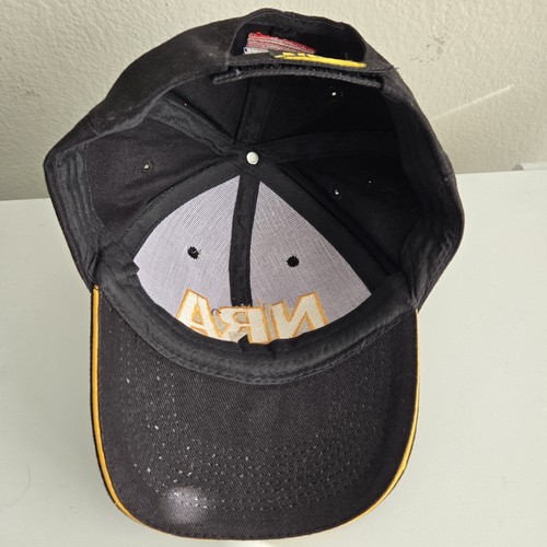 NRA Hat Cap Strapback Adjustable Black Yellow Embroidered Adult One Size 2nd EDC - Picture 6 of 6