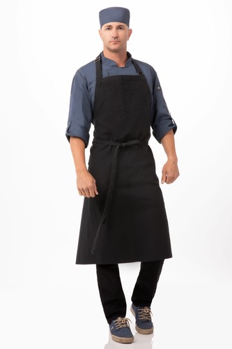 Chef Works Unisex Rockford Chefs Bib Apron (ABCKV003) - 第 1/3 張圖片