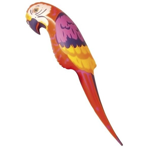 Jumbo Inflatable Parrot Novelty Pirate Fancy Dress parrot 46" 116cm by Smiffys - Picture 2 of 3