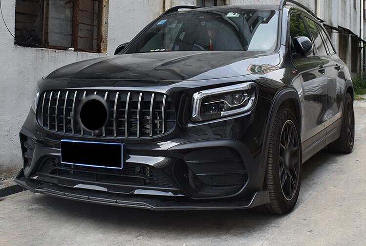 Frontspoiler Für Mercedes GLB X247 2020-2023 - ABS Kunststoff, Schwarz/Karbon Optik