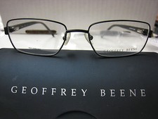 GEOFFREY BEENE EYEGLASS FRAMES Style PREMIER BLACK 53-17-140 W/ Case
