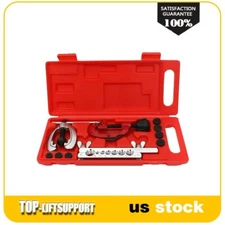 10pc Pipe Flaring Kit Brake Fuel Tube Repair Flare Tool Set With Cutter Kit Set