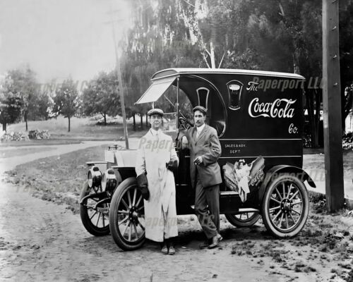 1920S Coca Cola Delivery Truck And Driver  8x10 PHOTO PRINT - Picture 1 of 1