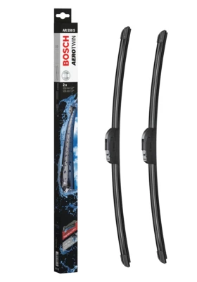 Land Rover Discovery 4 Front Wiper Blade Set Windscreen 09 to 17 BOSCH AEROTWIN - Image 1 of 4