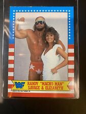 1987 Topps WWF Randy Macho Man Savage and Elizabeth #7 