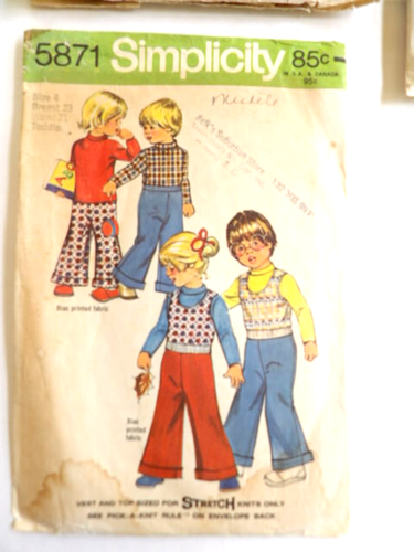 7 Vintage Sewing Pattern Childrens Sizes 2,4,6X,12 Late 50's to Early 60's Era - Picture 2 of 8