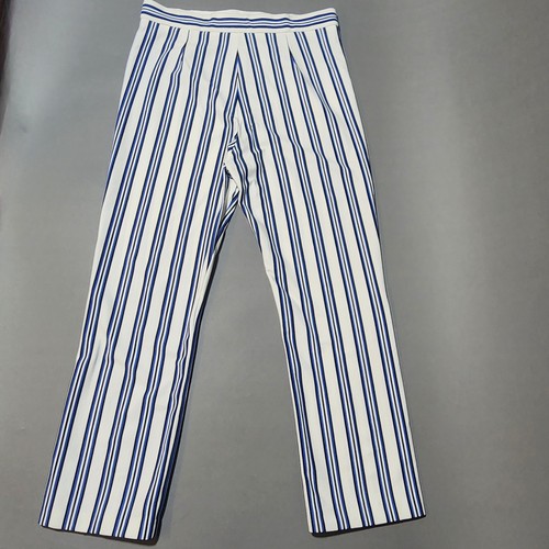 Escada Sports Blue,Black,White Striped Wide Leg Pants Trousers Beach Boating - Picture 3 of 11