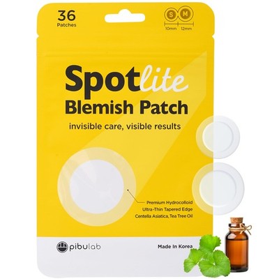 SpotLite Pickelpflaster - 36er Pack, CICA & Teebaumöl 10 mm, 12 mm 