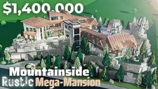 BLOXBURG MOUNTANSIDE MEGA MANSION.CHECK DESCRIPTION.FASTBUILDER AFFORDABLE PRICE