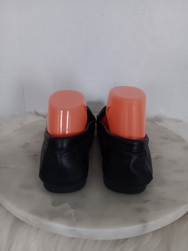 Scarpe mocassino Coach New York Fredrica donna taglia 8,5 nero pelle sassolino A5175 - Foto 8 di 14