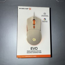 EVO Wired Gaming Mouse Multizone RGB Lighting - Pixart Sensor White