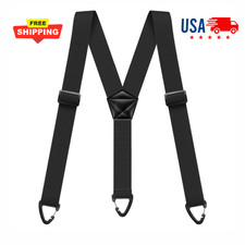 Suspenders for Men Heavy Duty, X Shape Back Hidden Suspender 1.5" Under Clothing