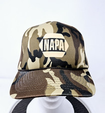 Vintage NAPA Auto Parts Camo Foam Trucker Hat 80s 90s