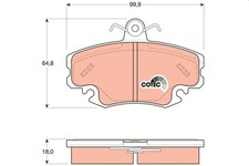 Bremsbelag Satz Bremsscheibe Scheibenbremse für Renault 19 I Cabrio ab 03-> TRW