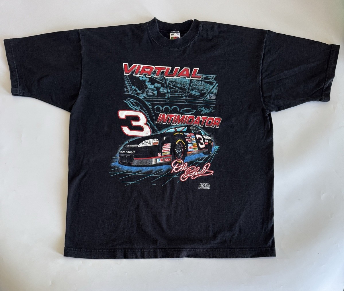 Vintage Dale Earnhardt Intimidator NASCAR T Shirt XXL Virtual 3 