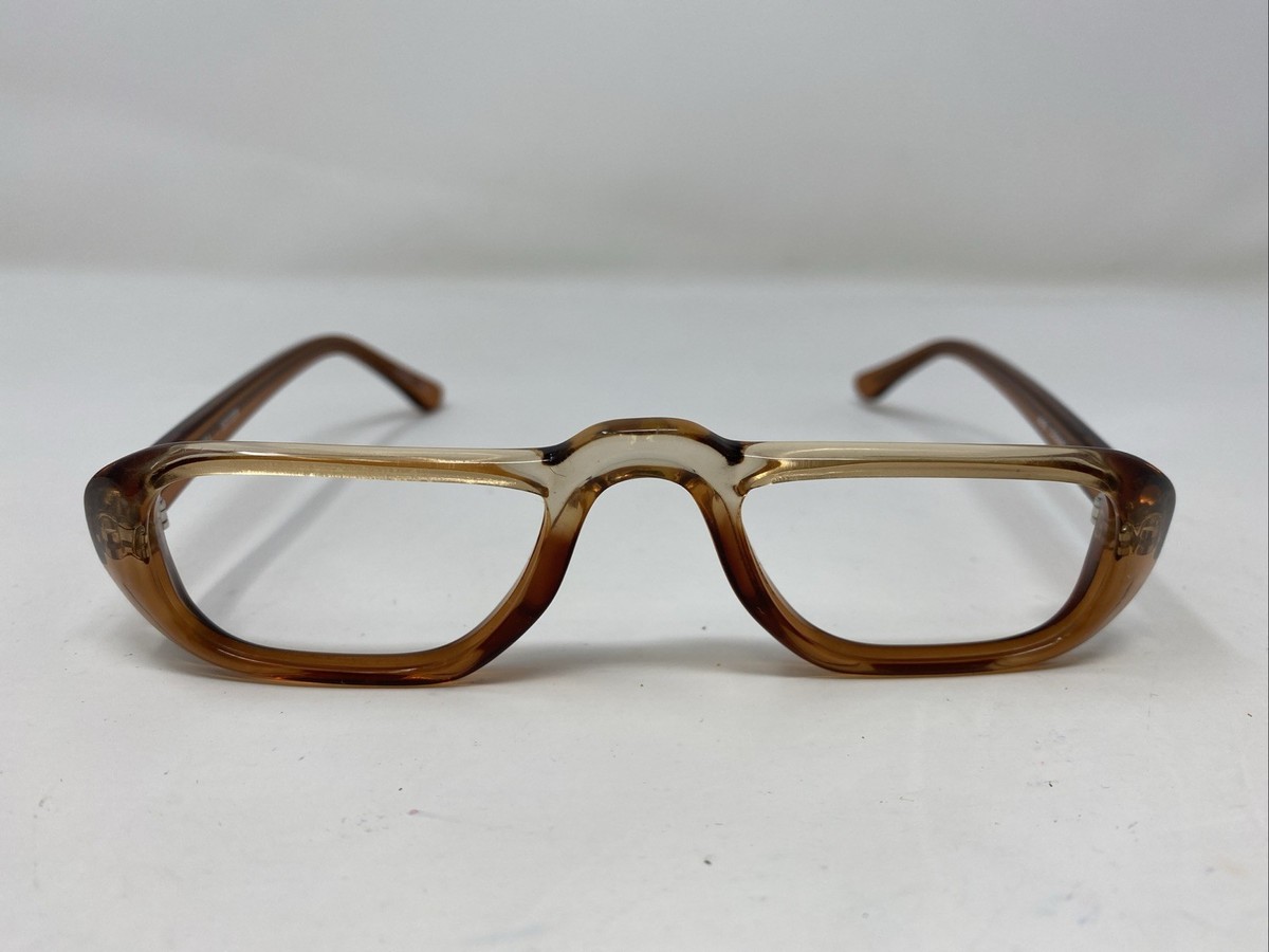 メガネ　フレーム　ブラウン ORA OPTICAL REVIEW COGNAC 46-20-135 Brown Fade Full Rim Eyeglasses