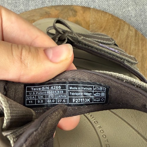 TEVA Tirra Sandalias con Tiras para Mujer 11 Senderismo Aire Libre Sendero Agua Zapato Marrón - Imagen 13 de 13