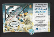 2001 TOPPS GALLERY BASEBALL EMPTY WAX BOX (NO CARDS) EXCELLENT CONDITION