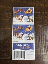 2011 USPS Stamp Booklet Santa and Sleigh. 20 Forever Stamps. MNH. Scott #4715b