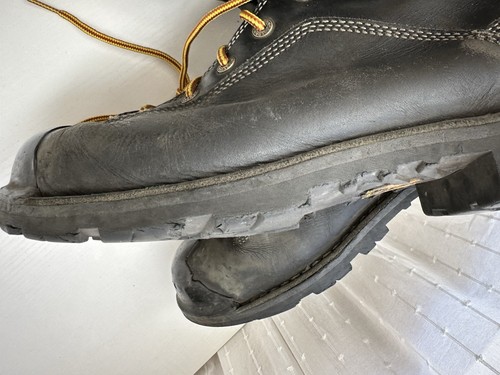 Stivali da lavoro DANNER 14222 Gritstone 8" impermeabili in pelle nera US MENS 13 D - Foto 16 di 18