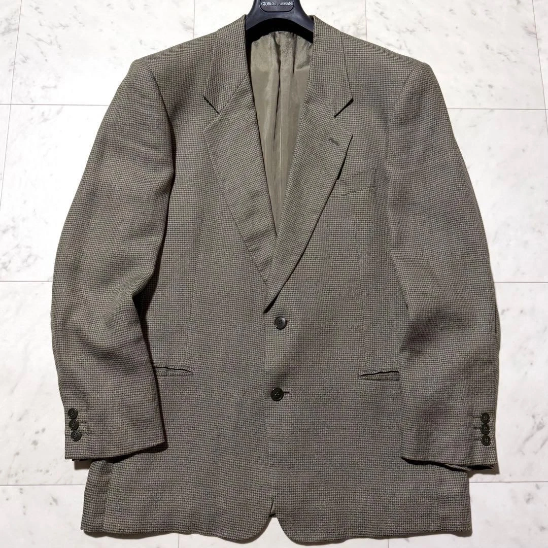 ジャケット・アウター 80s GIORGIO ARMANI Linen Tailored Jacket Giorgio Armani Linen Suit Jackets for Men for sale | eBay