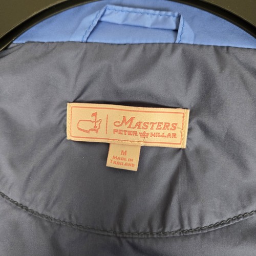 Masters Peter Millar Golf Vest Womens Medium Blue Full Zip Performance - Picture 4 of 10