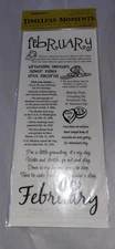 New Timeless Moments February Journaling Headlines Stickers